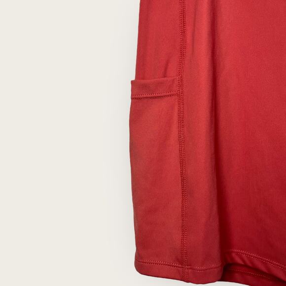 Halara Backless 2-Piece Midi Dress | XL | Kapok Red Flowy High Low Hem - Picture 7 of 9